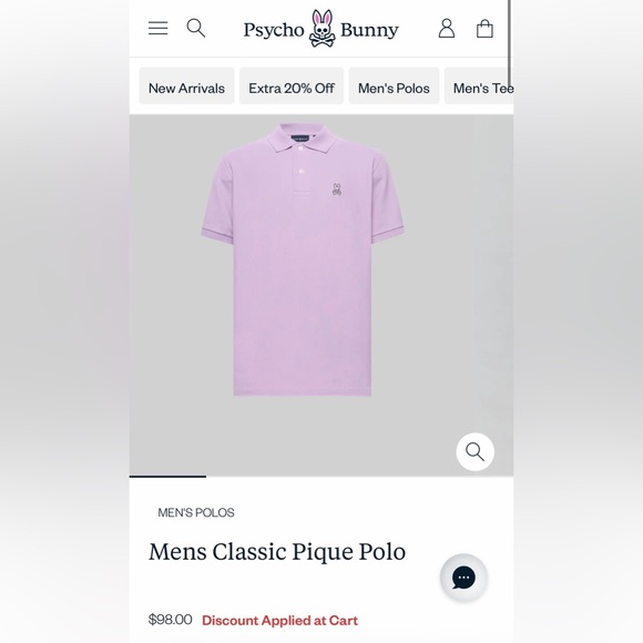 Psycho Bunny Polo Pique Shirt Trio set combo - Lavender, Green, Fuchsia - Picture 10 of 11